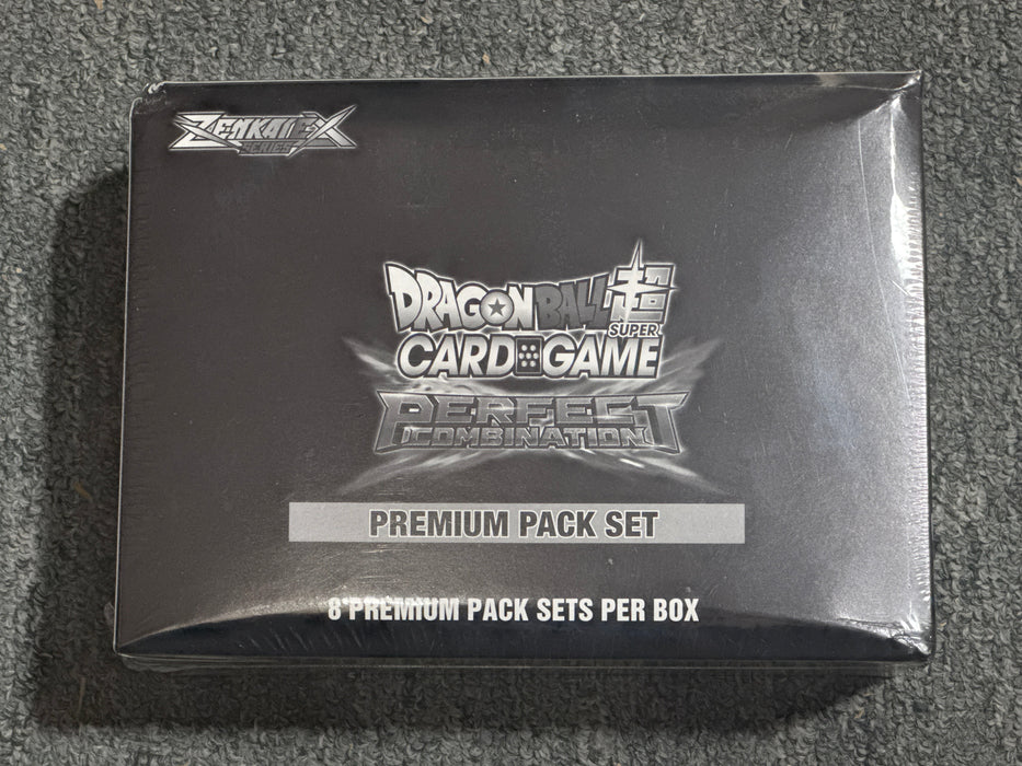 Dragon Ball Super: Perfect Combination Premium Pack Set (Sealed Display, 8 Premium Pack Sets) (Ding & Dent)