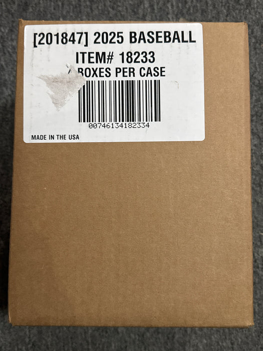 2025 Panini National Treasures Baseball Hobby Box (Sealed Case, 4 Box)