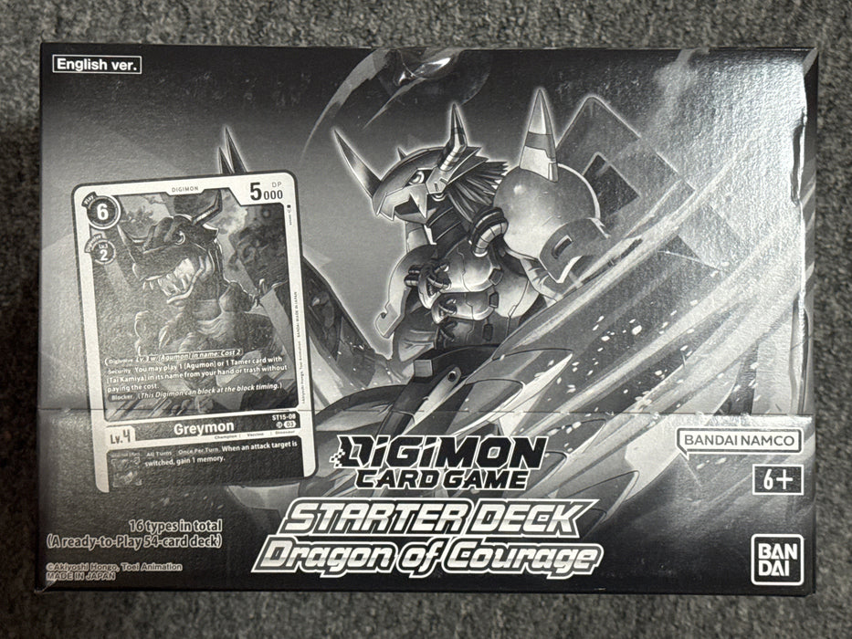 Digimon: Dragon of Courage Starter Deck (Sealed Case, 8 Box)