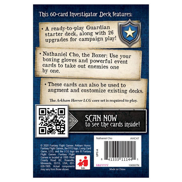 Arkham Horror: The Card Game - Nathaniel Cho Investigator Starter Deck