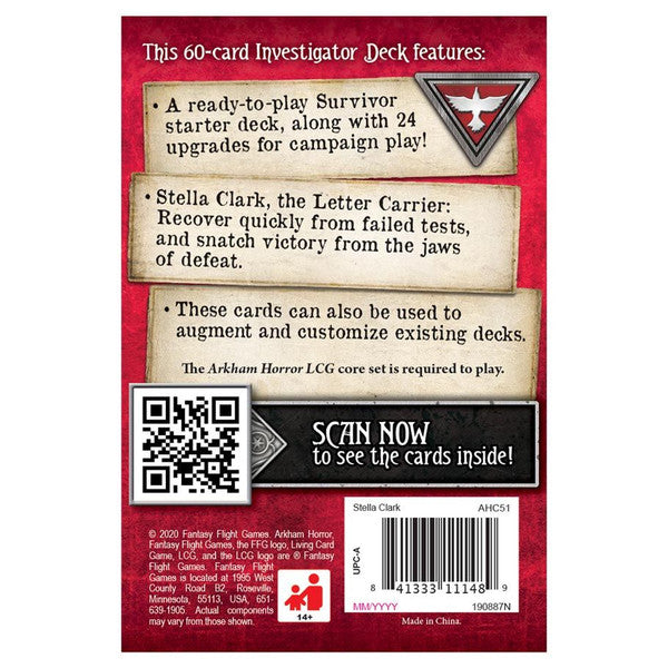 Arkham Horror: The Card Game - Stella Clark Investigator Starter Deck