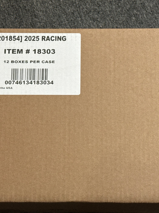2025 Panini Prizm Racing Hobby Box (Sealed Case, 12 Box)