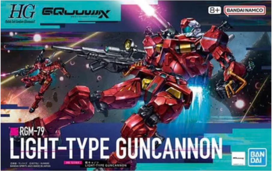Bandai 1/144 HGGQ Light-Type Guncannon "Gundam GQuuuuuuX" Model Kit