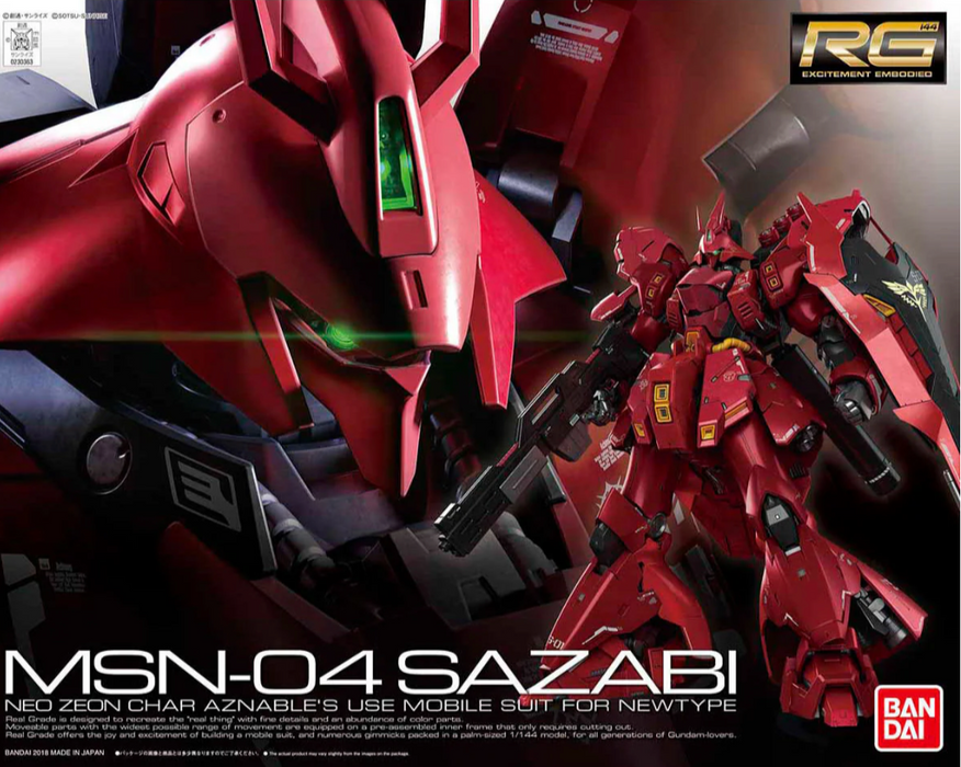 Bandai 1/144 RG #29 MSN-04 Sazabi