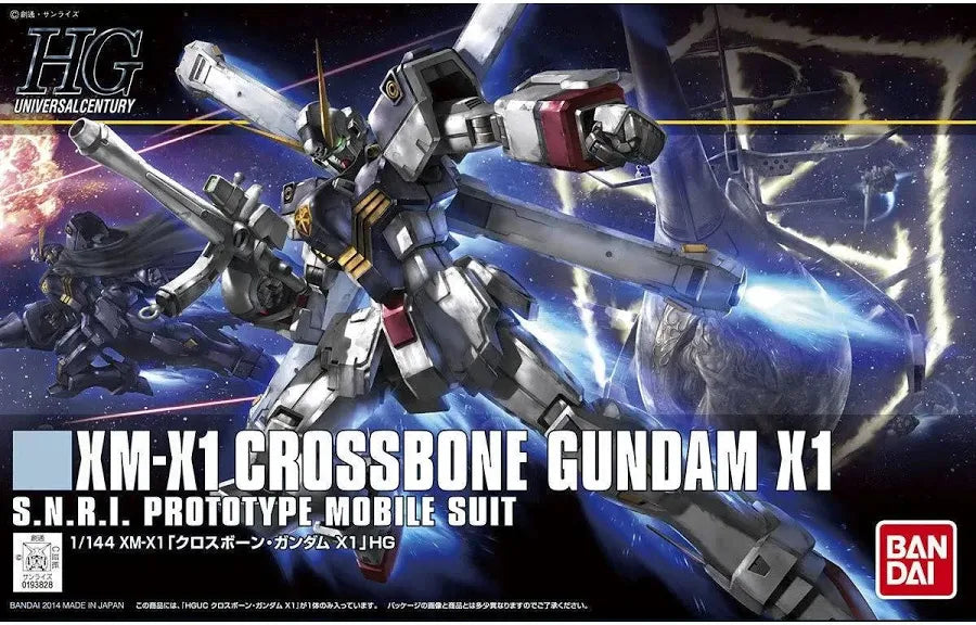 Bandai 1/144 HGUC #187 XM-X1 Crossbone Gundam X-1 Model Kit