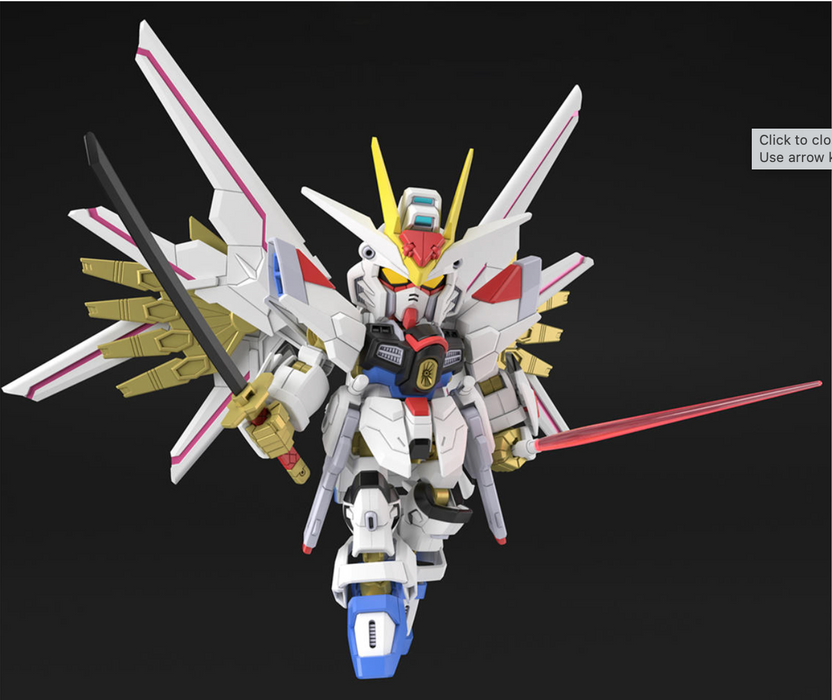 Bandai SDCS Mighty Strike Freedom Gundam "SEED Freedom" Model Kit