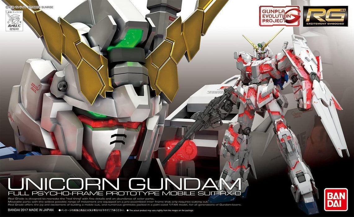Bandai 1/144 RG #25 Unicorn Gundam "Gundam UC" Model Kit