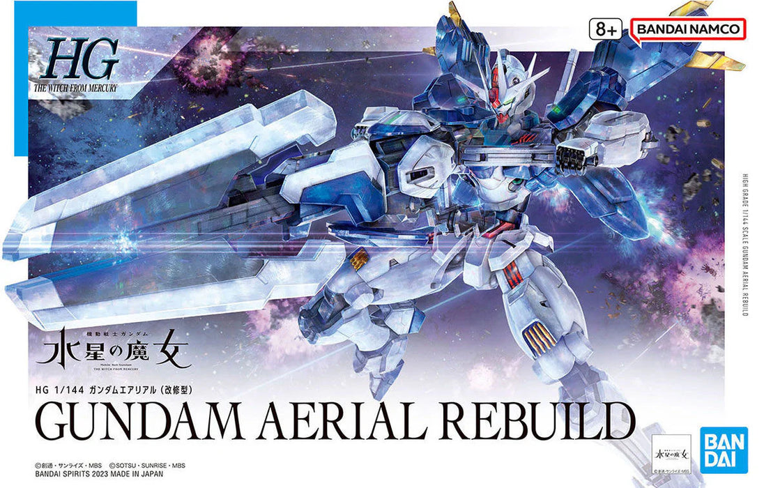 Bandai HGWFM 1/144 #19 Gundam Aerial Rebuild "The Witch from Mercury" Model Kit