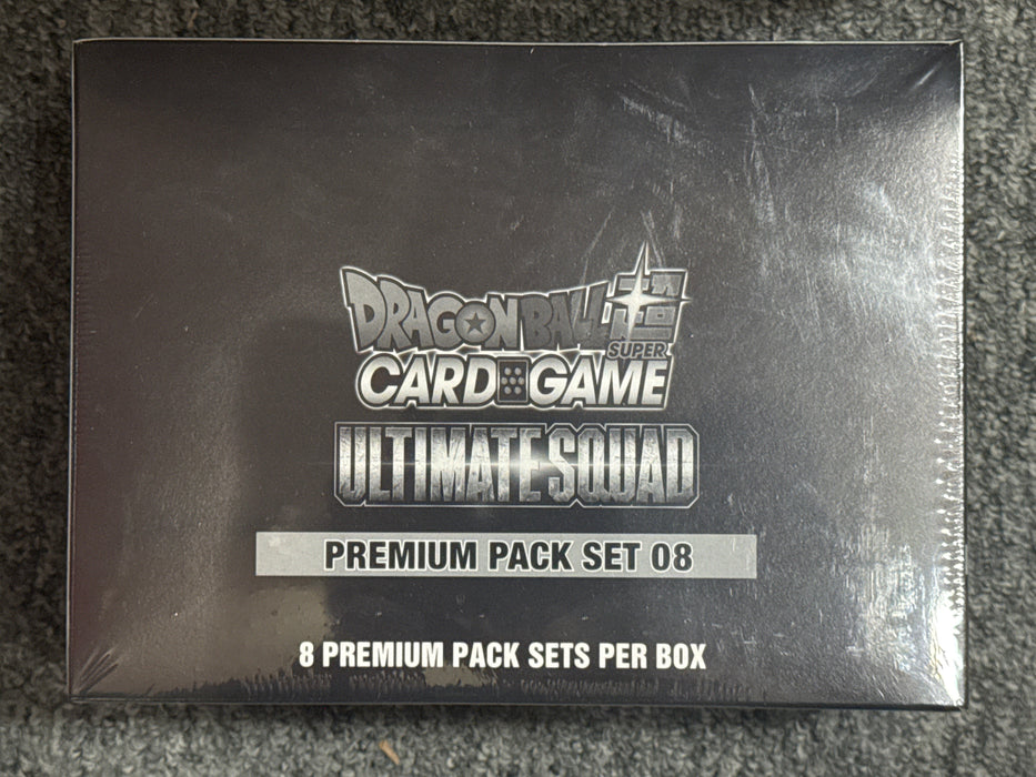 Dragon Ball Super: Ultimate Squad Premium Pack Set (Sealed Display, 8 Premium Pack Sets)