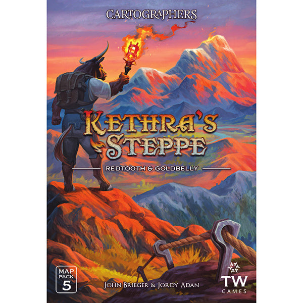 Cartographers Heroes: Map Pack 5 - Kethra's Steppe - Redtooth & Goldbelly