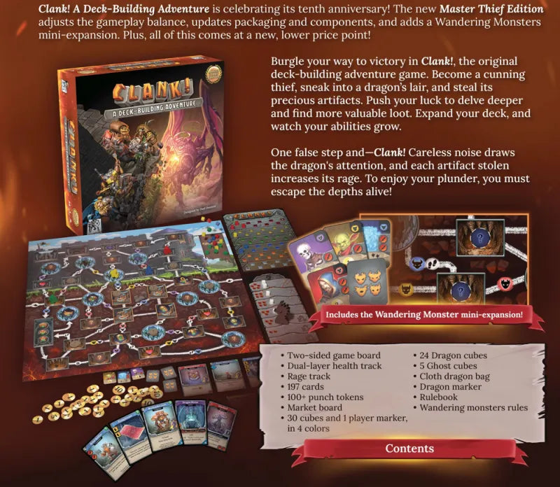 Clank! A Deck-Building Adventure - Master Thief Edition