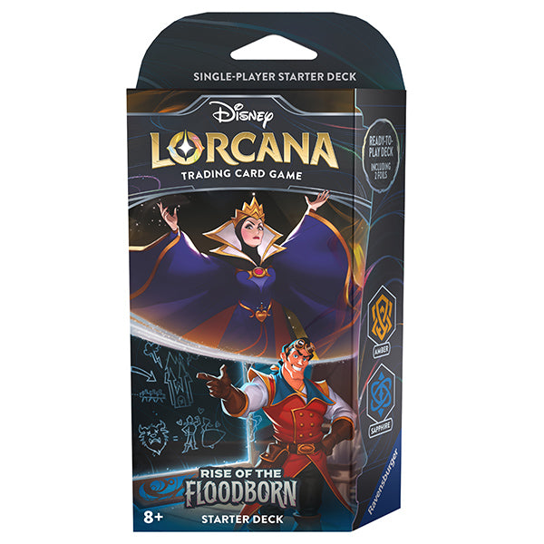 Disney Lorcana - Rise of the Floodborn Starter Deck - Evil Queen & Gaston