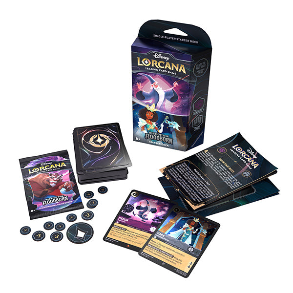 Disney Lorcana - Rise of the Floodborn Starter Deck - Merlin & Tiana