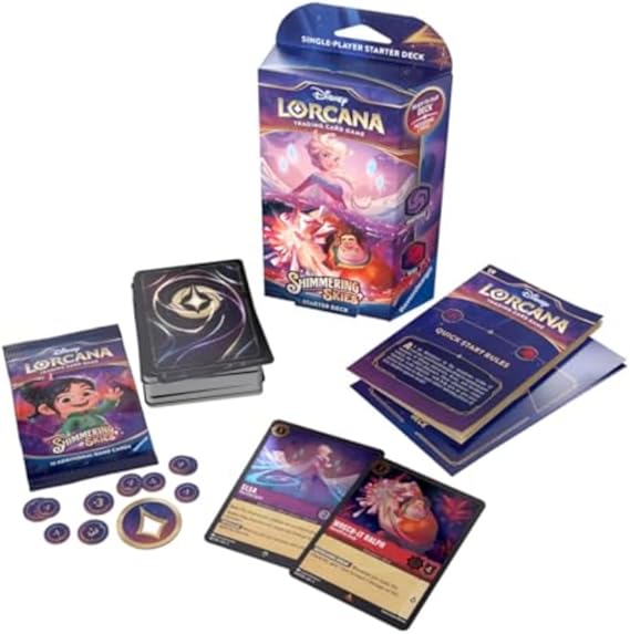 Disney Lorcana - Shimmering Skies Starter Deck - Elsa & Wreck-It Ralph