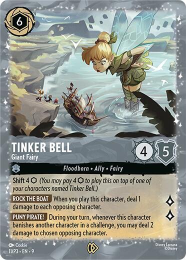 Disney Lorcana - Tinker Bell Giant Fairy Promo Card Disney Lorcana - Tinker Bell Giant Fairy Promo Card