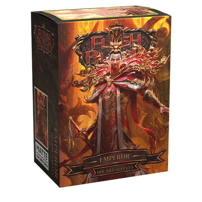 Dragon Shield Sleeves: Standard Matte Art Flesh and Blood - The Emperor of Volcor 100CT
