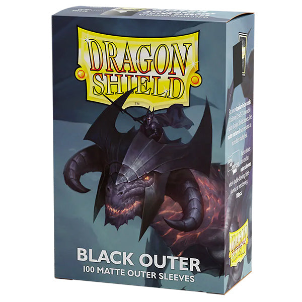 Dragon Shield Sleeves: Standard Matte Outer Sleeves - Black 100CT