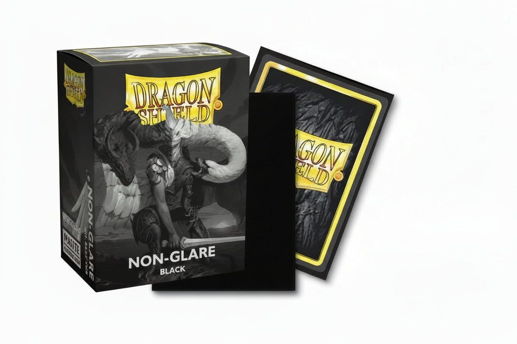 Dragon Shield Sleeves: Standard Non-Glare Matte - Black 100CT