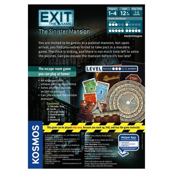 Exit: The Game – The Sinister Mansion