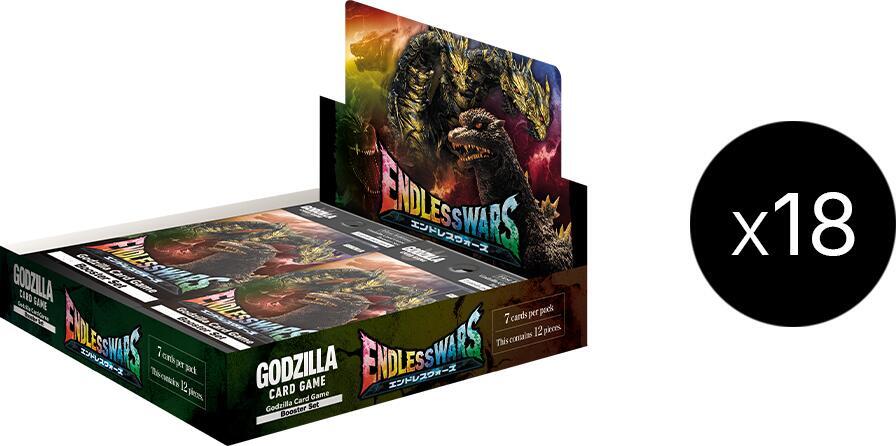 Godzilla Card Game: Endless Wars Booster Box Case (18 Booster Box + 6 Promos)
