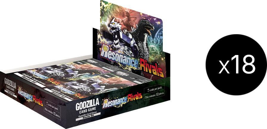 Godzilla Card Game: Resonance of Rivals Booster Box Case (18 Booster Box + 6 Promos)