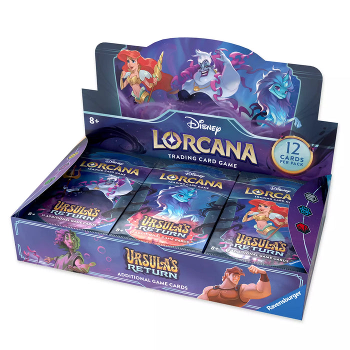Disney Lorcana - Ursula's Return Booster Box BoardtopiaGames.com Disney Lorcana - Ursula's Return Booster Box BoardtopiaGames.com