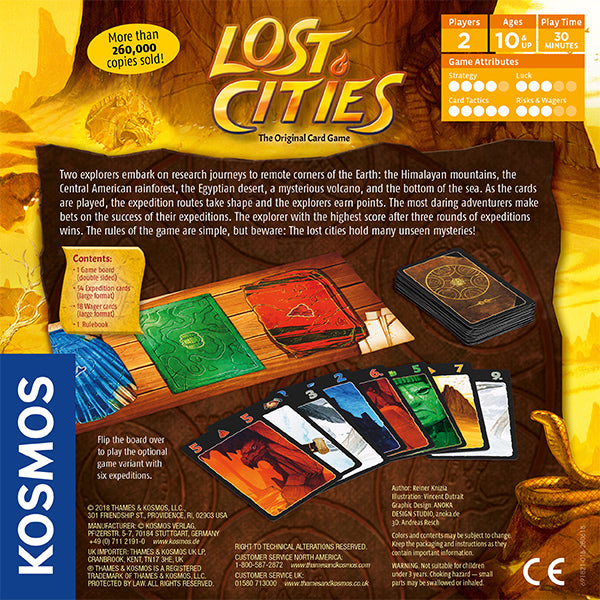 Lost Cities: Card Game (with 6th Expedition)