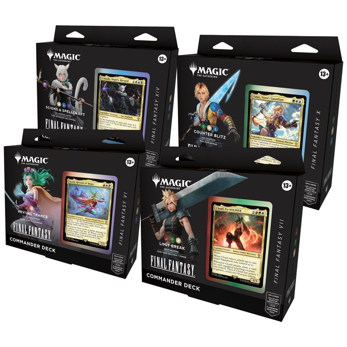 Magic: The Gathering - Final Fantasy Commander Deck (Set of 4) BoardtopiaGames.com Magic: The Gathering - Final Fantasy Commander Deck (Set of 4) BoardtopiaGames.com