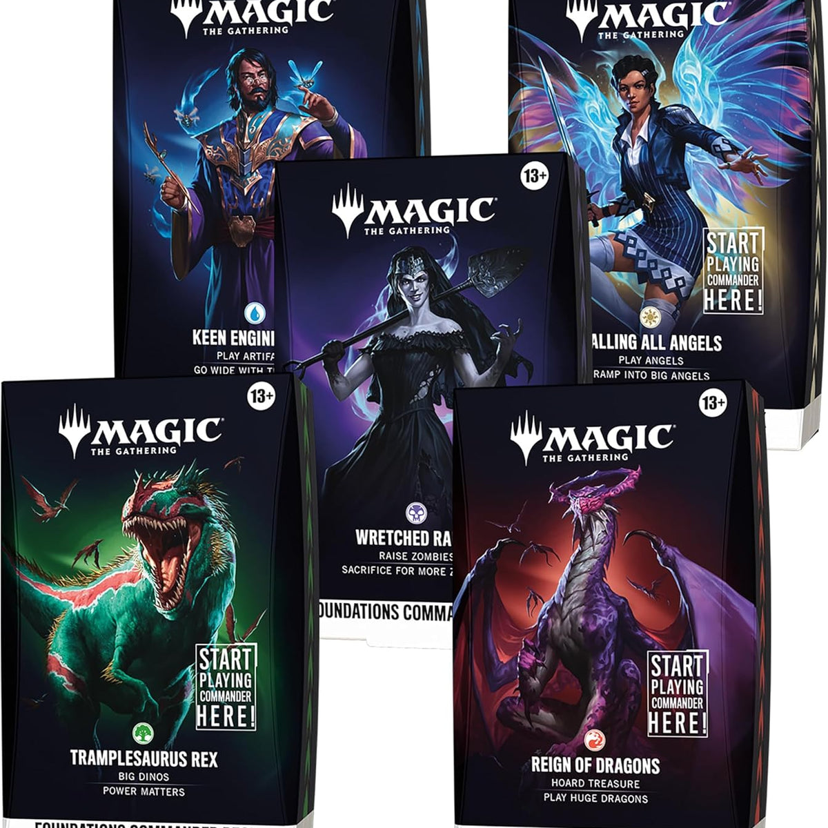 (PRE-ORDER OCT 2026) Magic: The Gathering Foundations Commander Deck Bundle