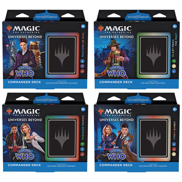 Magic: The Gathering Universes Beyond - Doctor Who - Commander Decks (Set of 4)