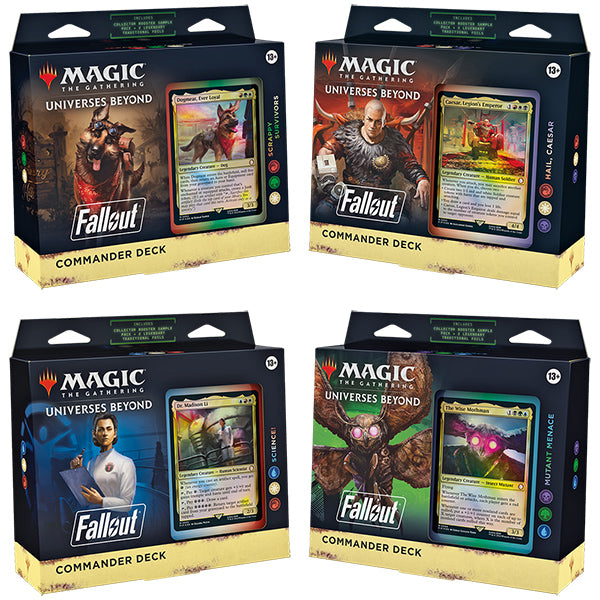 Magic: The Gathering Universes Beyond - Fallout - Commander Decks (Set of 4)