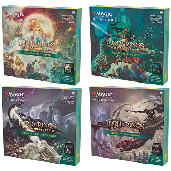 Magic: The Gathering Universes Beyond - Lord of the Rings: Tales of Middle-Earth Scene Boxes (Set of 4)