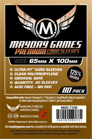 Mayday Games Premium Card Sleeves 65mm x 100mm Magnum Copper (80) MDG7 BoardtopiaGames.com Mayday Games Premium Card Sleeves 65mm x 100mm Magnum Copper (80) MDG7 BoardtopiaGames.com