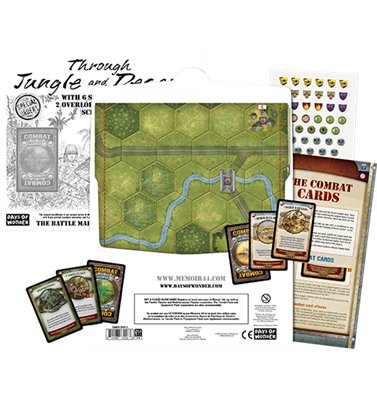 Memoir '44: Through Jungle and Desert Battle Map (Ding & Dent) [Moderate Damage]