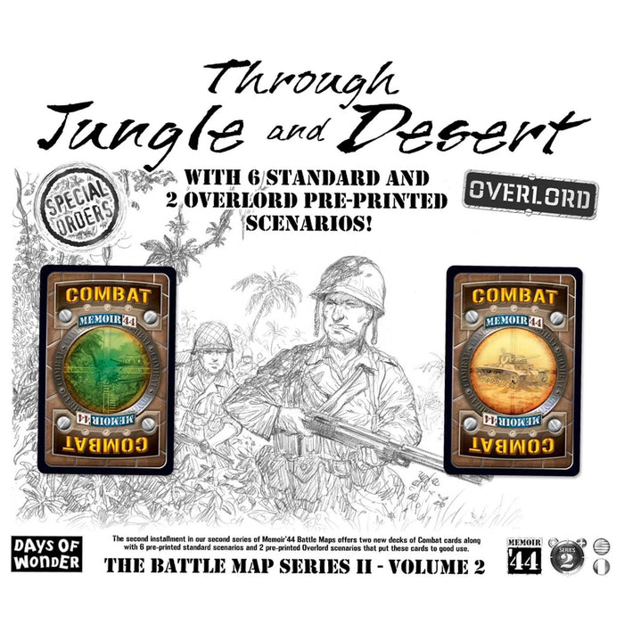 Memoir '44: Through Jungle and Desert Battle Map (Ding & Dent) [Moderate Damage]