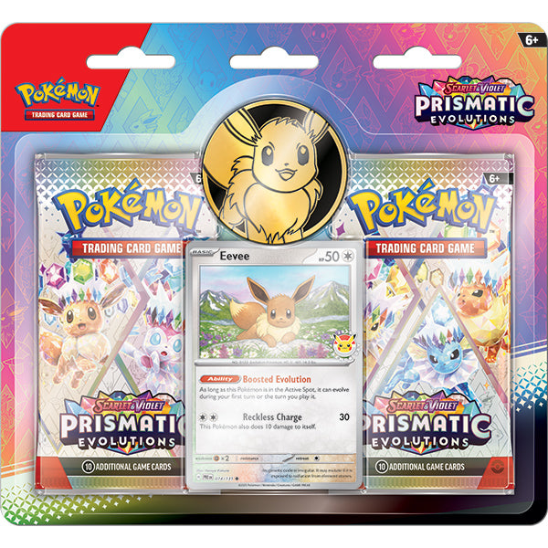 Pokemon: Scarlet & Violet 8.5 - Prismatic Evolutions 2 Pack Blister (PRE-ORDER)