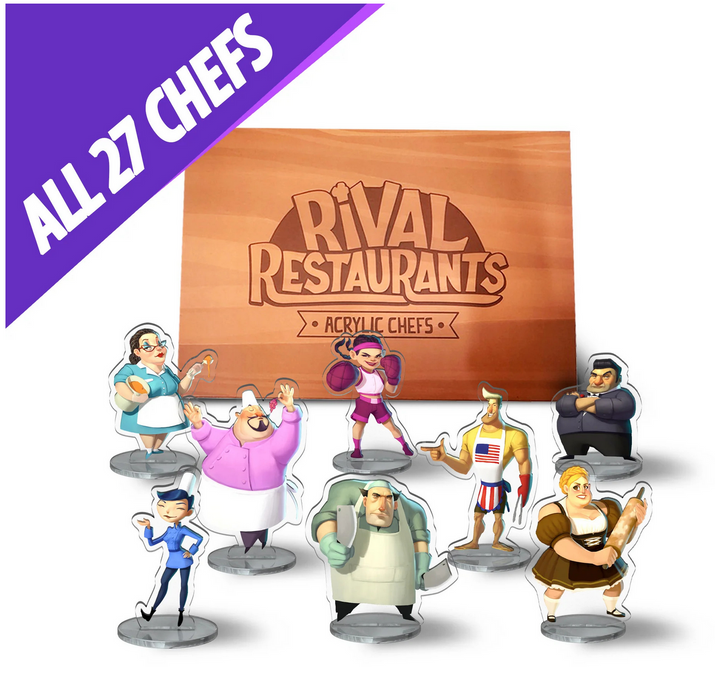 Rival Restaurants: Acrylic Chefs & Box Set