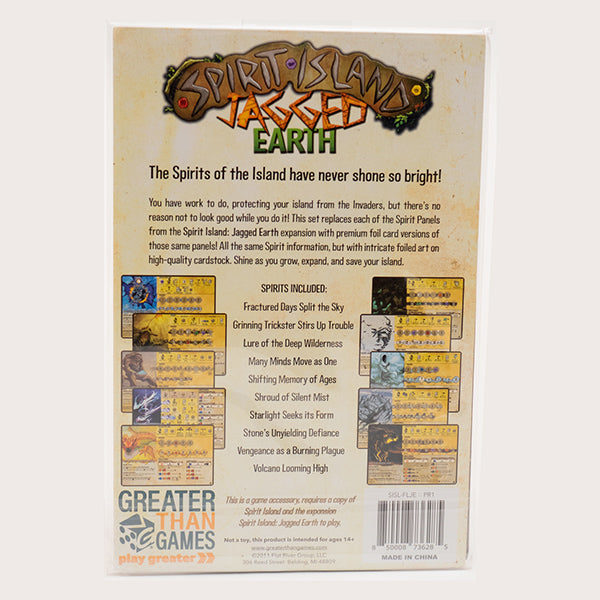 Spirit Island: Jagged Earth Foil Panels