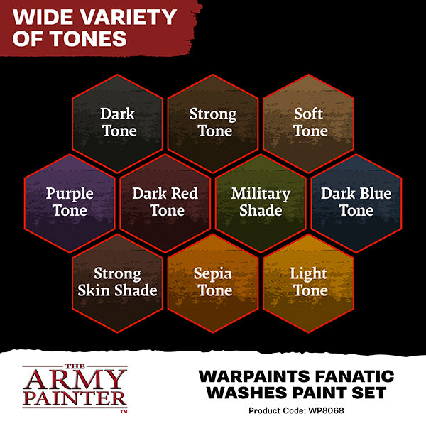 The Army Painter: Warpaints Fanatic - Washes Paint Set