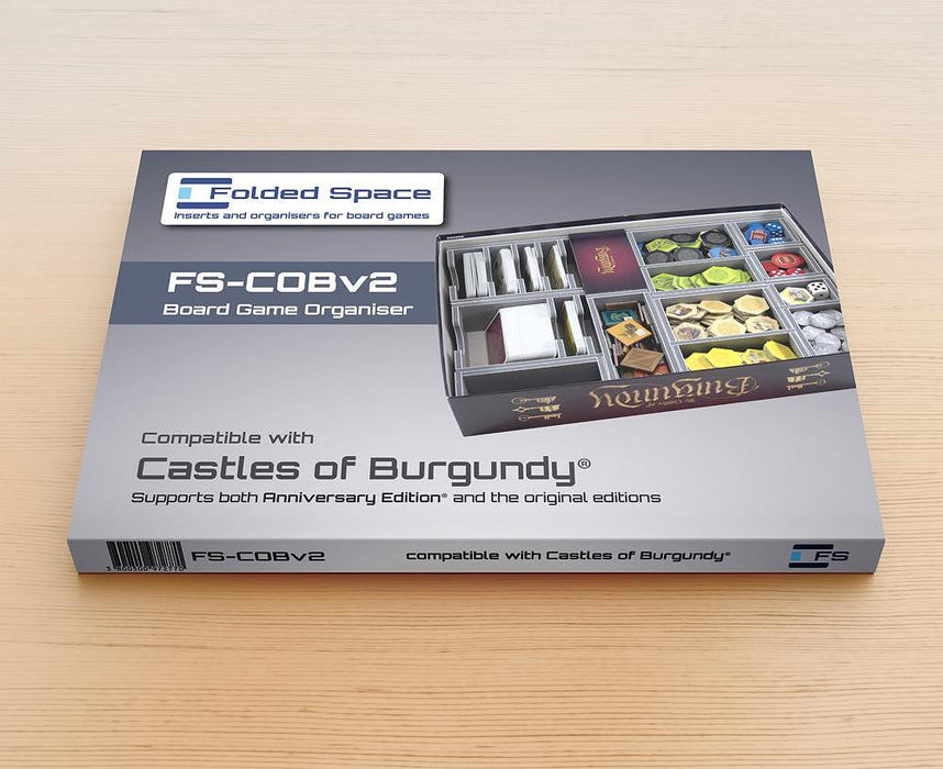 The Castles of Burgundy Folded Space Box Insert