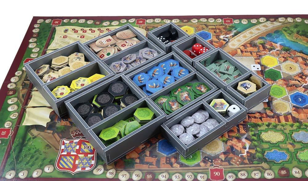 The Castles of Burgundy Folded Space Box Insert