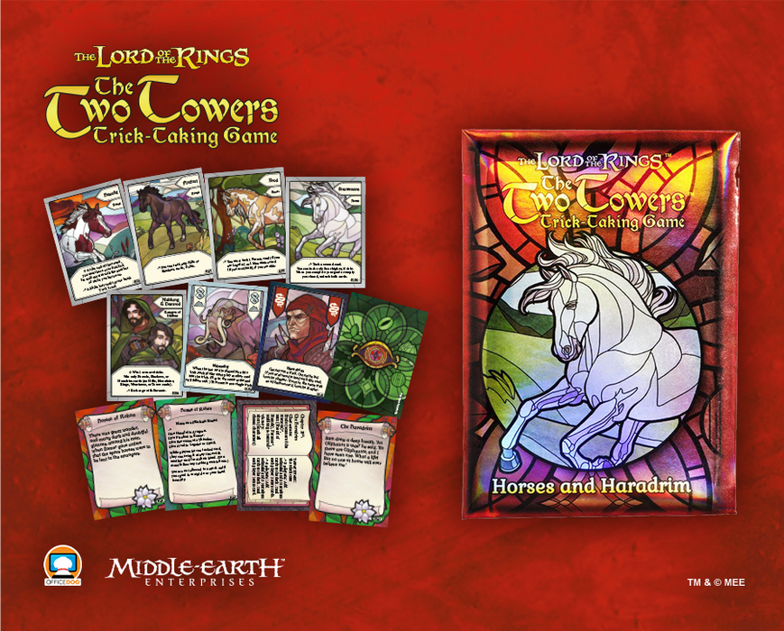 The Lord of the Rings: The Two Towers Trick-Taking Game + Horses and Haradrim Promo
