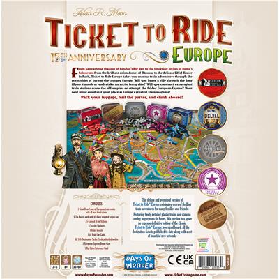 Ticket to Ride: Europe - 15th Anniversary Edition