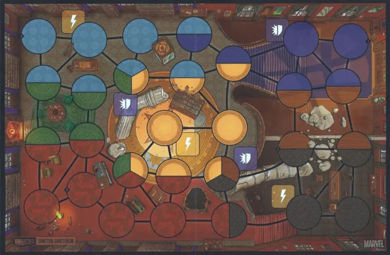 Unmatched: Sanctum Sanctorum & Navy Pier Neoprene Battlefield Mat