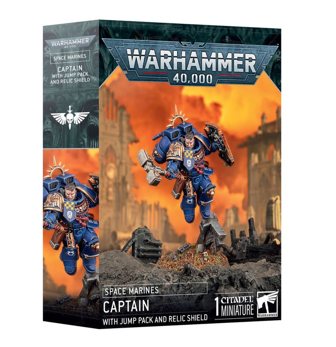 Warhammer 40K: Space Marines - Captain with Jump Pack and Relic Shield