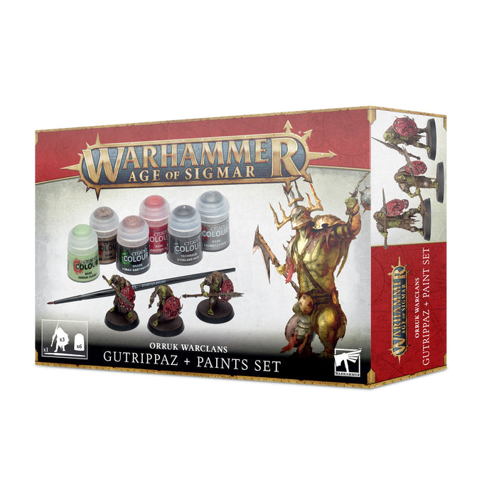 Warhammer Age of Sigmar: Orruk Warclans - Gutrippaz and Paint Set