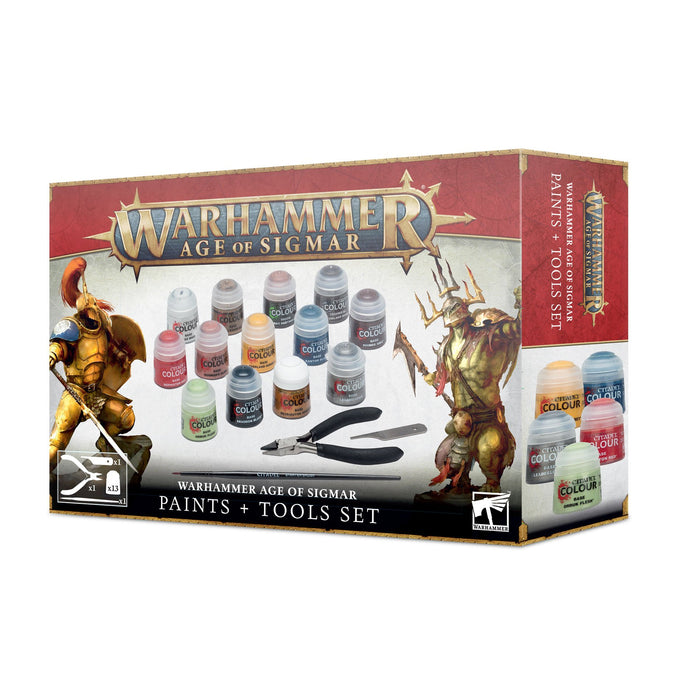 Warhammer Age of Sigmar: Paints + Tools Set (Discontinued)