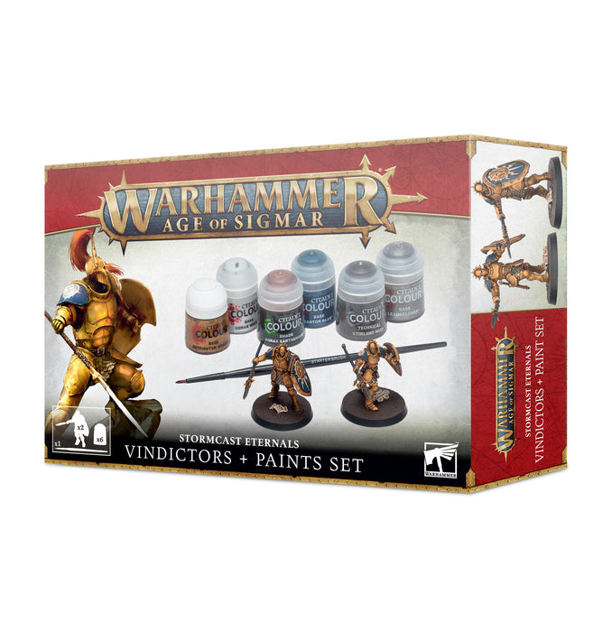 Warhammer Age of Sigmar: Stormcast Eternals - Vindictors and Paint Set (Discontinued)