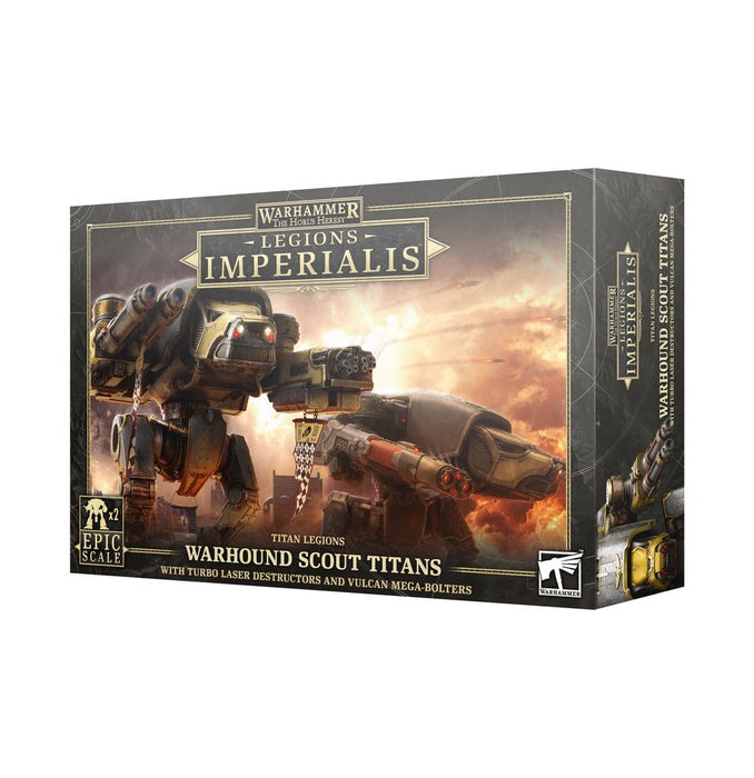 Warhammer: The Horus Heresy - Legions Imperialis: Warhound Scout Titans with Turbo-Laser Destructors and Vulcan Mega-Bolters