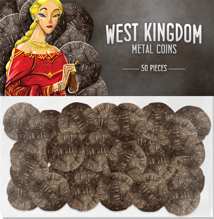 West Kingdom Metal Coins — BoardtopiaGames.com West Kingdom Metal Coins — BoardtopiaGames.com